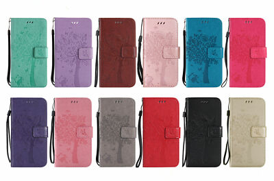 Cat Tree Leather Wallet Phone Case For Huawei P10 P20 P40 P30 P50 Pro