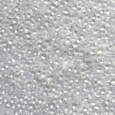 3mm Cup Sequins Crystal Clear Laser Rainbow Reflective Metallic Made in USA