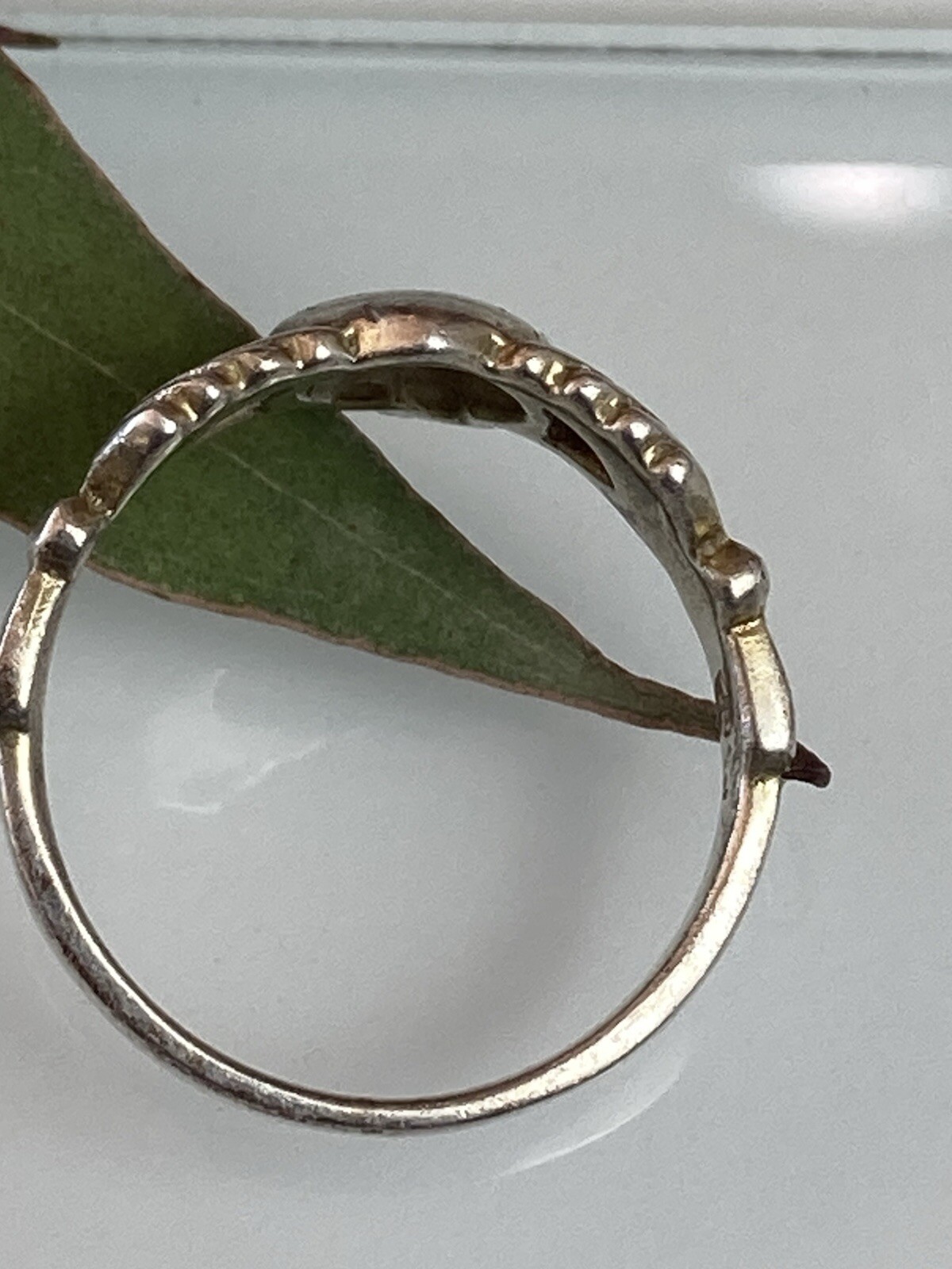 Sterling 925 Solid Silver Crown Heart Ring 7size … - image 10