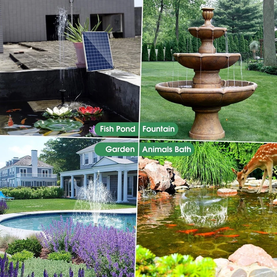 Versatile Solar Fountain Pump with Easy Installation for Hydroponics & Gardens - Image 4 of 4