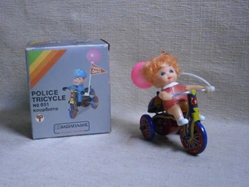 Para coleccionistas y aficionados a la policía juguetes a cuerda y que caminan