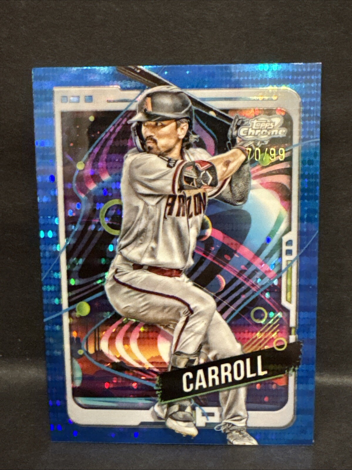 2024 TOPPS CHROME COSMIC - CORBIN CARROLL - Blue Moon Refractor SP #/99