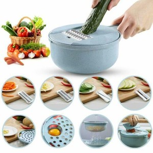 9 IN 1 Multi-function EASY FOOD CHOPPER Mandoline Vegetable Cutter ...