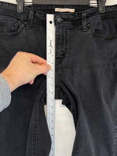 Levi's 529 Jeans - Womens Size 12 - Curvy Skinny - Black Stretch Straight (2546) - Picture 10 of 23