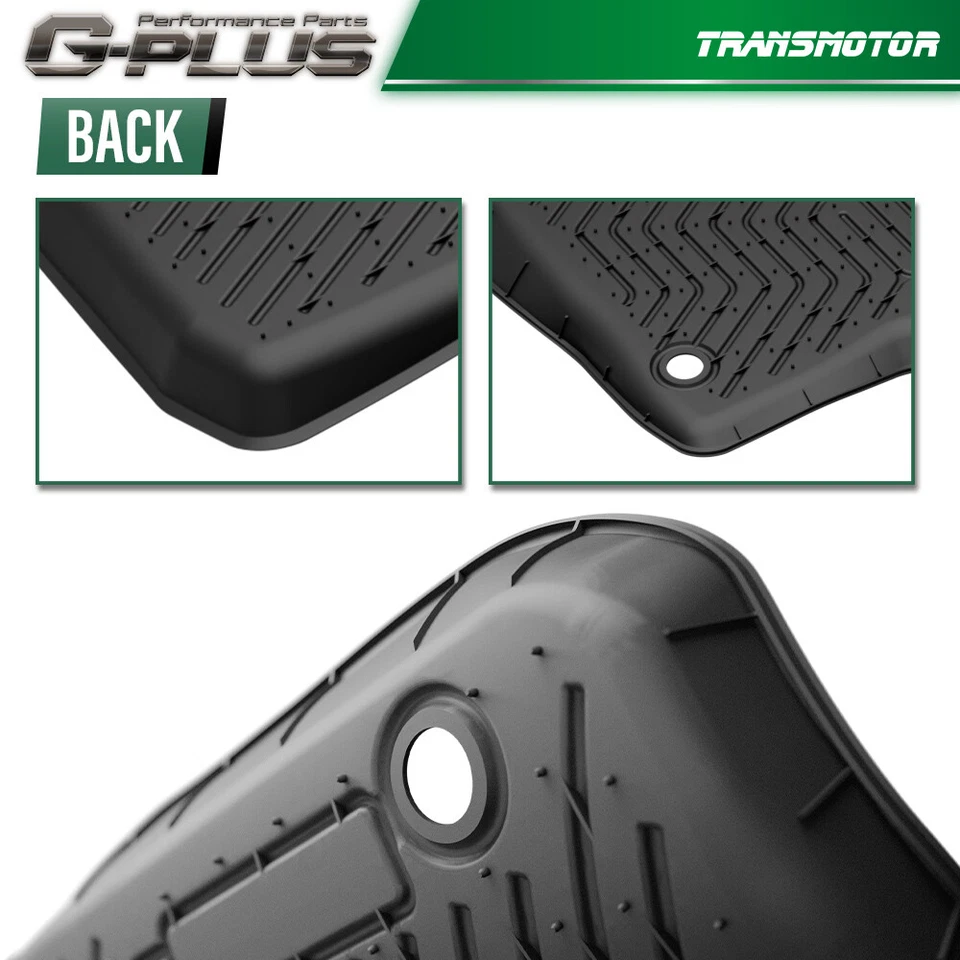 Fit For 2015-2020 Honda Fit All Weather 3D TPE Floor Mats 1st & 2nd Rows Liners - Image 4 of 4