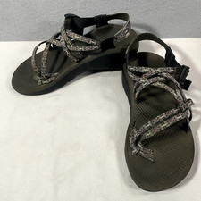 Chaco Aztec ZCloud X2 Sandal Toe Loop Strappy Hiking Shoes Grey Pink Womans 8