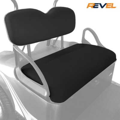 EZGO Golf Cart OEM Black Front Seat Cover Package for 1994-2024 Models 750290PKG