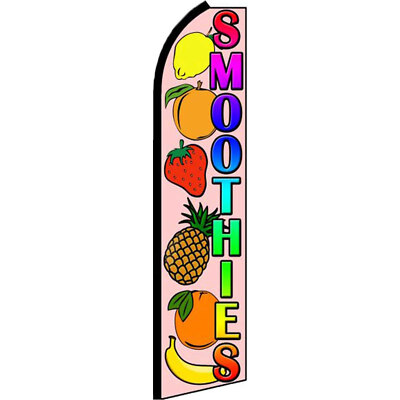 Smoothies 2 1/2 ft X 11 1/2 ft Windless Flag