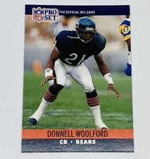 1990 Pro Set Donnell Woolford Chicago Bears #459 Football Card Tc4