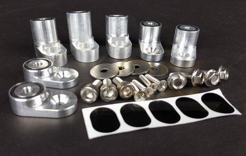 Kit extensor alerón elevador de ala trasera JDM plata anodizada para 16-18 Ford Focus RS - Imagen 6 de 12