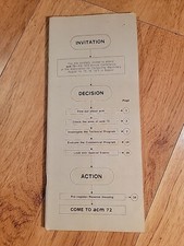 Vintage 1972 Association Computing Machinery Conference Booklet computer MIT