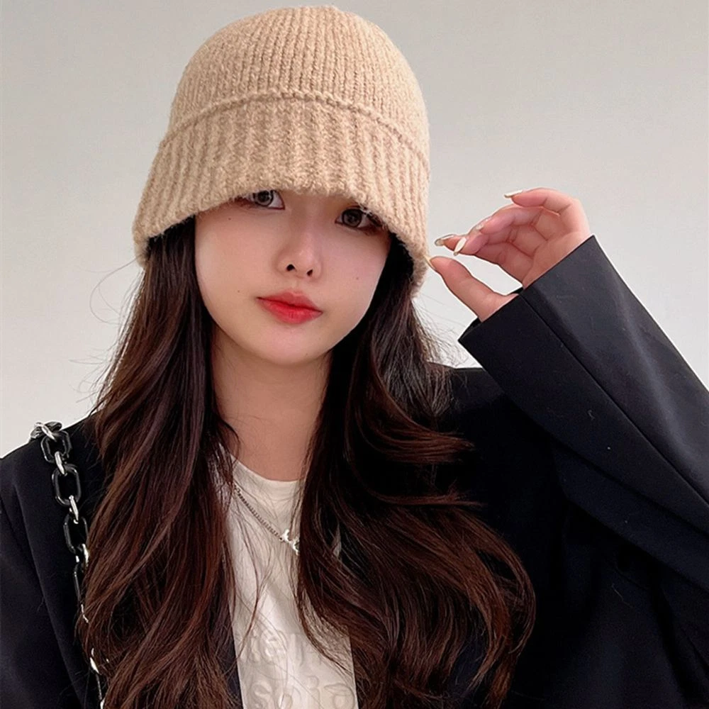 Winter Casual Knitting Warm Fisherman Cap Panama Hat Sun Cap Bucket Hat |  eBay