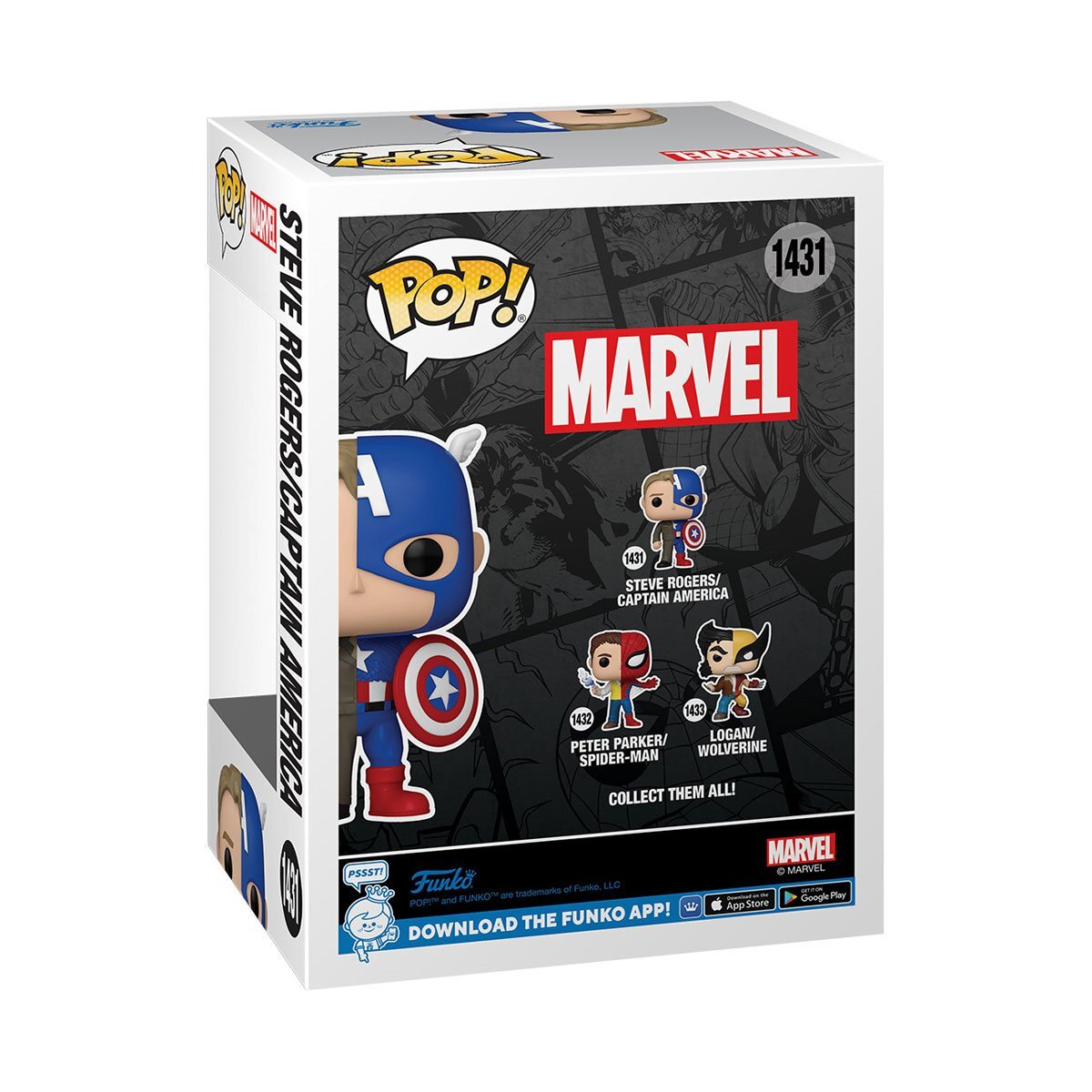 Marvel Comics Split Steve Rogers/Captain America Funko Pop! Vinyl Figure #1431