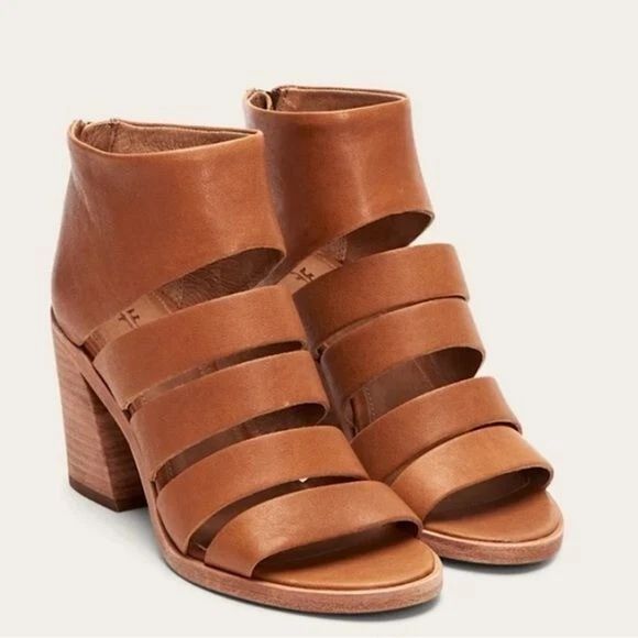 Cognac 2025 cutout booties