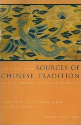 Sources of Chinese Tradition, Vol. 2 William Theodore de Bary paperback Used -