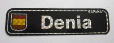 Souvenir-Aufkleber Denia Espana Costa Blanca Alicante Valencia Spanien 80er