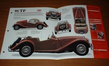 1954 Mg Tf 1500 Original Imp Brochure Specs Info 54 53 55 1953 1954 Mgtf