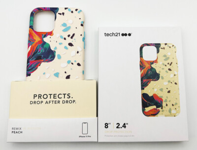Original Tech21 iPhone 11 Pro Remix in Motion Strong Tough Case Hülle - Peach