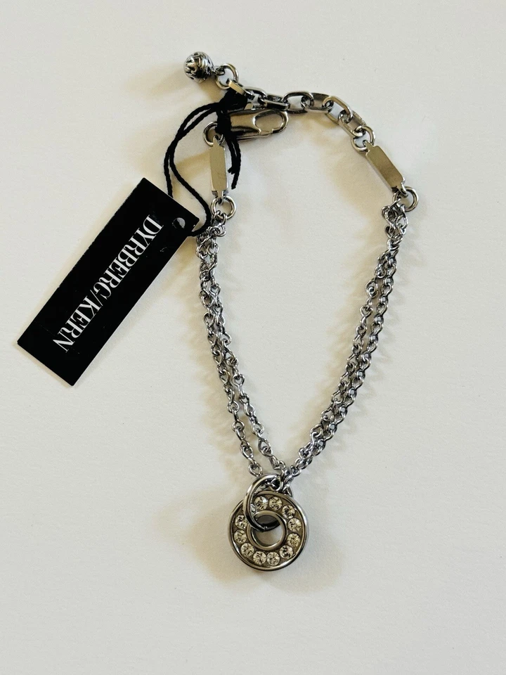 Dyrberg/Kern Dyrberg Kern Agafia Кристаллический Браслет с Подписью Посеребренный Дизайнер - Изображение 2 из 4