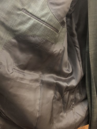 Hart, Schaffner and Marx Gold Trumpeter Two Piece Men's Suit- Brown with Cross - Picture 3 of 7