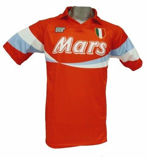 Maradona Napoli Mars Retro Soccer Jersey Shirt 1990/1991 Red Maradona Napoli Mars Retro Soccer Jersey Shirt 1990/1991 Red