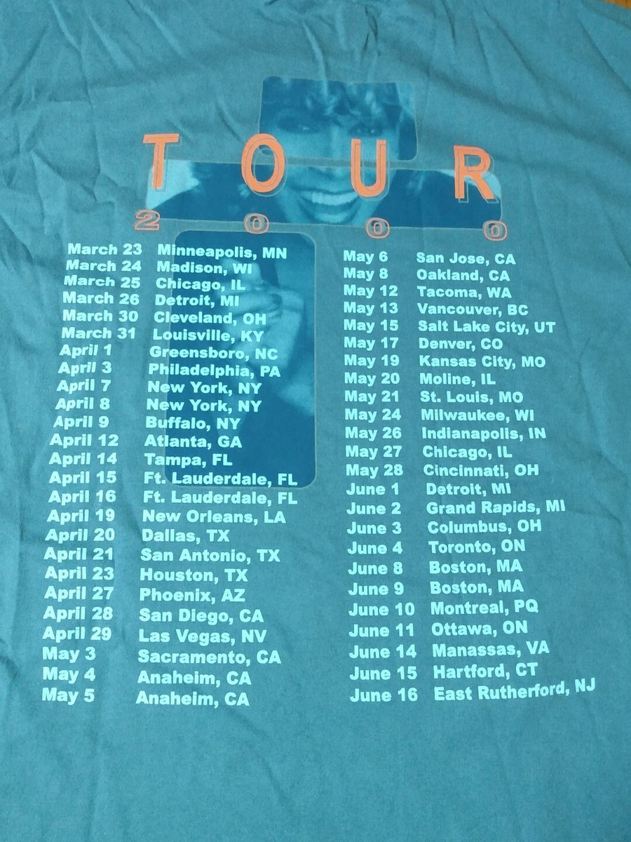 Vintage Tina Turner 24/7 Twenty Four Seven Concert T Shirt XL 2000