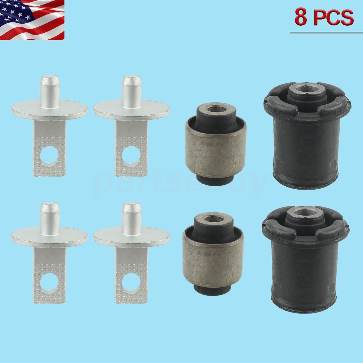 2 Set Rear Trailing Arm Bushing For Honda 52371-S9A-A02