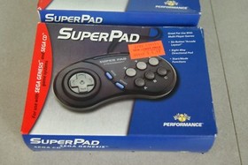 Lot of 2 SuperPad Controller For Sega Genesis & Sega CD by Performance Sealed