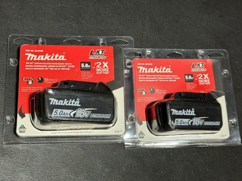 2-Pack 5.0Ah 18V Lithium-Ion Batteries For Makita BL1850B LXT Tools - Compatible Replacement