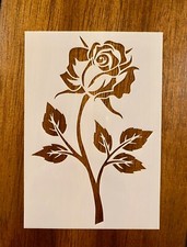 Rose Reusable 10 MIL Laser Cut Mylar Stencil Airbrush Painting Craft Supplies