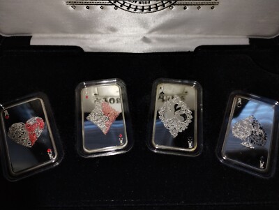 Four Of A Kind Silver 1oz Coin Aces Playing Card Set The Ultimate