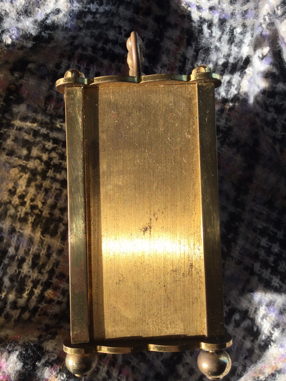 Kundo Keininger Obergfell German Mantel Clock Brass Carriage Not