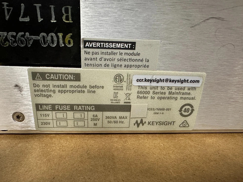 KEYSIGHT, 66101A, 0-8V/16A DC POWER MODULE, NEW OLD STOCK, N/NIB, MAKE OFFER!! - Image 2 of 4