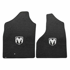 Dodge Ram 1500 02-08 Floor Mats Lloyd Velourtex Ebony With Silver Ram Logo