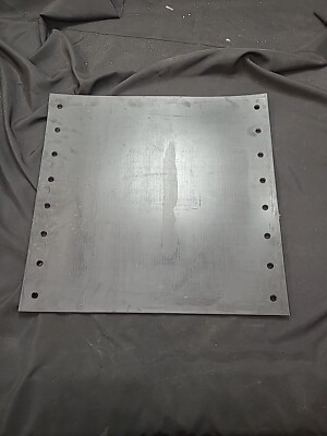 NEWBY Tree Shaker Machine Pad-Black Rubber-25'' x 24'' x 5/16''-16-9/16'' Holes