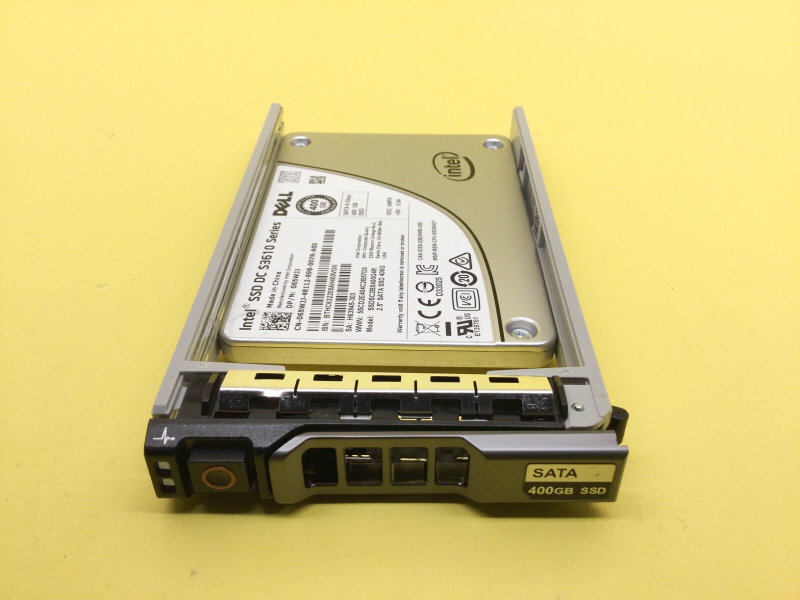 65WJJ DELL INTEL DC S3610 400GB SATA 6Gb/s 2.5" SSD 065WJJ ...