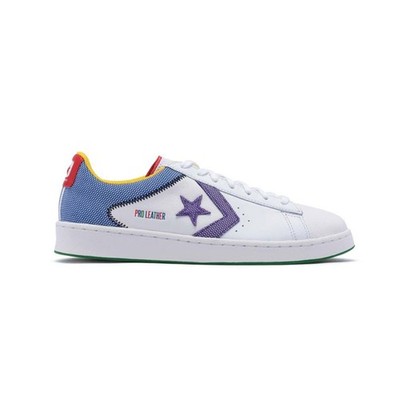 Converse Unisex Pro Leather Ox NBA 75th Anniv 172889C White/Royal/Purple SZ 7-13