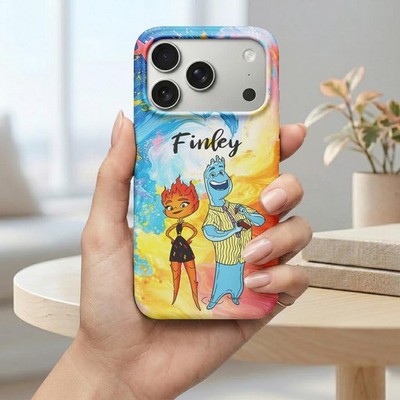 Personalized Elemental iPhone Case, Ember and Wade Phone Cover, Custom Movie Gif