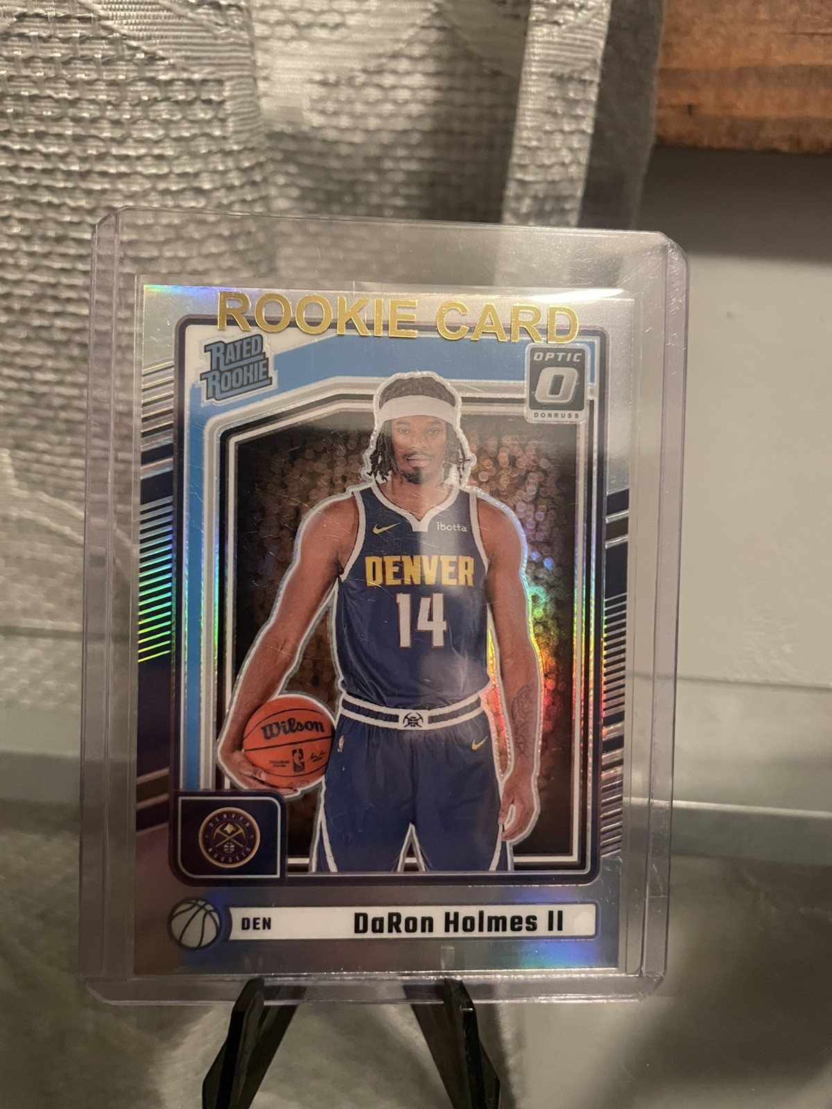 2024-25 Donruss Optic Daron Holmes II Rated Rookie Silver Prizm Holo RC #262