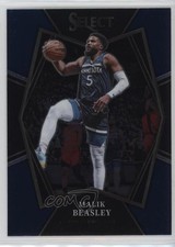 2021-22 Panini Select Premier Level Blue Malik Beasley #137 16ad
