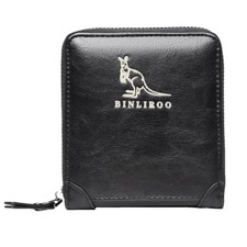 Leather Wallets for Men with RFID Blocking Multi Card Slot Separate ID Card w...