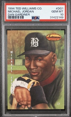 1994 Ted Williams Co. Dan Gardiner MICHAEL JORDAN #DG1 Barons GEM MINT PSA 10
