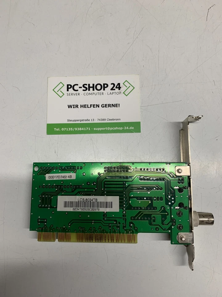 PCI BNC RJ-45 LONGSHINE PCI NETZWERKKARTE LCS-8034TB ETHERNET - Bild 2 von 3