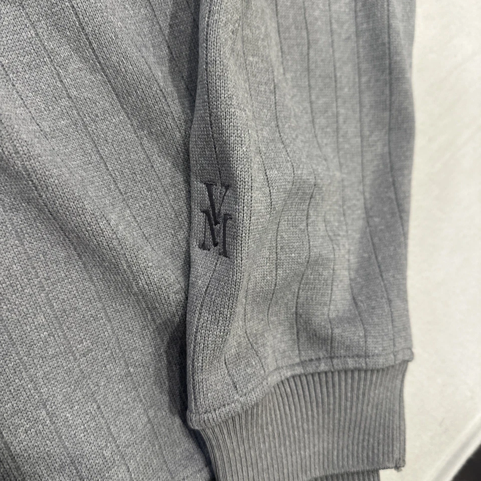 NWT Footjoy Sweater Gray Drop Needle 1/2 Zip Pullover Performance Size Large - Image 3 of 4