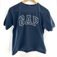 Gap Spell Out Big Kids Short Sleeve Navy Blue Cotton T-Shirt