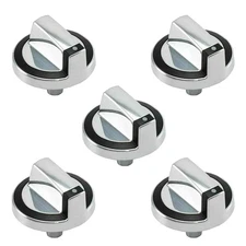5pcs W10284885 Stove Control Knob Replacement for Whirlpool Range Oven Burner