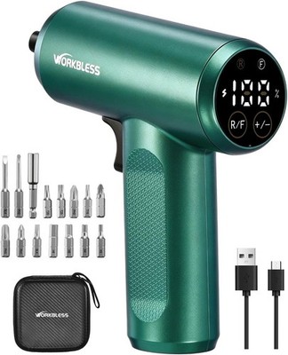 Cordless Screwdriver, 3.7V Electric Screwdriver with LCD Touchscreen Display