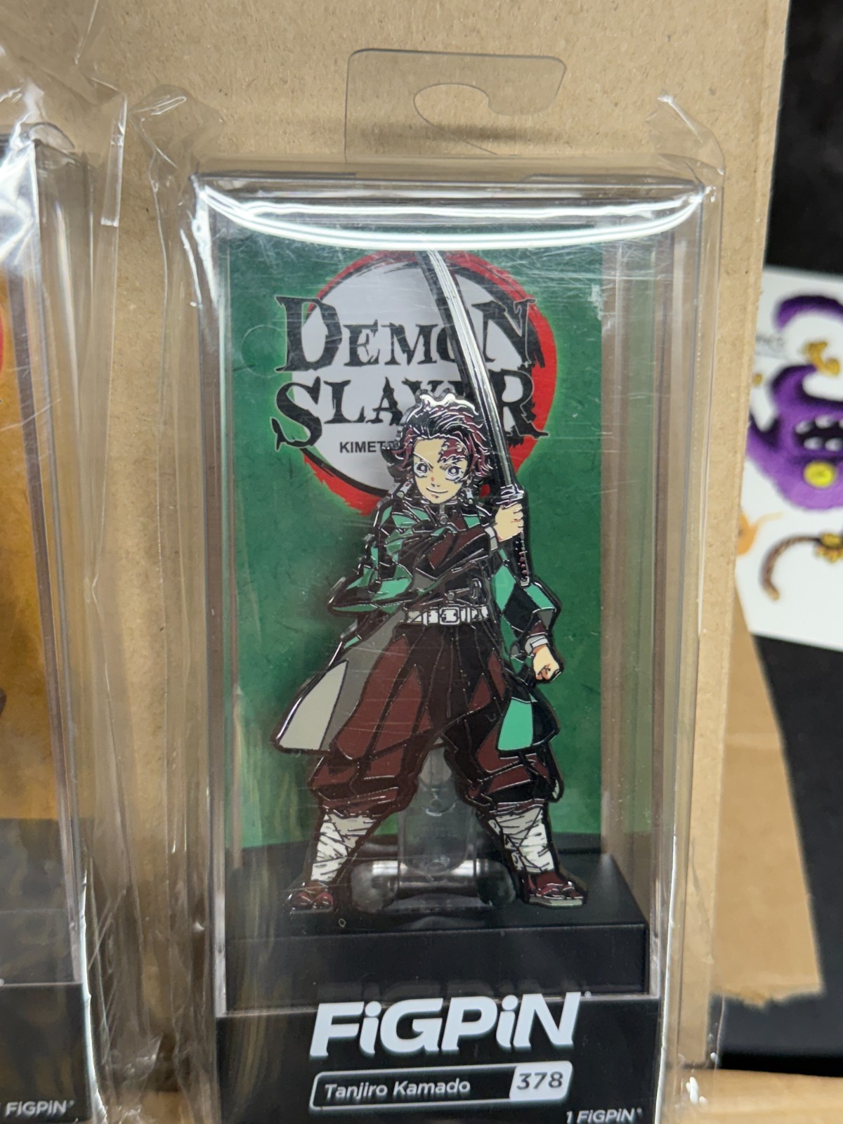 FiGPiN Demon Slayer Nezuko #379 Giyu #489 Zenitsu #381 Tanjiro #378 new lot of 4