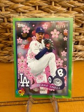 2025 Topps MLB Tokyo Series Blake Snell #7 Green Murakami Exclusive 42/99 0164