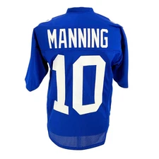 Eli Manning Jersey Solid Blue New York | Unisex Adult Size S-5XL Unsigned Stitch